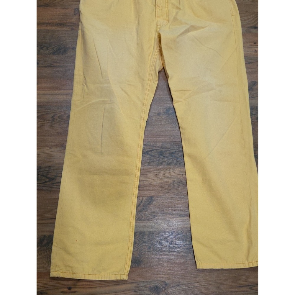 Polo Ralph Lauren Varick Slim Straight Preppy Heriatge Chino Yellow 38x30 Cotton - Picture 2 of 8